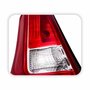 Par Lanterna Traseira Renault Sandero 2012 2013 2014 Bicolor Com Friso Cromado