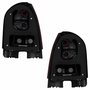 Par Lanterna Traseira Vw Gol G4 Power 2005 2006 2007 2008 Fumê Carcaça Preta