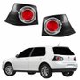 Par Lanterna Traseira Vw Golf 2008 Até 2013 Fumê Canto