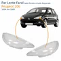 Par Lente Farol Peugeot 206 2004 Até 2008 Simples Liso