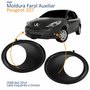 Par Moldura Farol Auxiliar Peugeot 207 2008 Até 2014