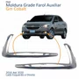 Par Moldura Grade Farol Auxiliar Gm Cobalt 2016 2017 2018 2019 2020 Friso Cromado