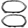 Par Moldura Grade Parachoque Fiat Toro 2016 2017 2018 2019 2020 Cromado