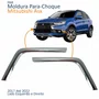 Par Moldura Parachoque Dianteiro Mitsubishi Asx 2017 Até 2022 Inferior Cromado