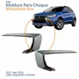 Par Moldura Parachoque Dianteiro Mitsubishi Asx 2017 Até 2022 Superior Cromado