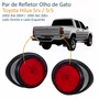 Par Refletor Olho de Gato Toyota Hilux Sr5 1990 Até 2001 Srv 2002 Até 2004