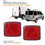 Par Refletor Parachoque Traseiro Fiat Doblo Cargo 2010 2011 2012 2013 2014
