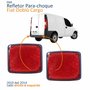 Par Refletor Parachoque Traseiro Fiat Doblo Cargo 2010 2011 2012 2013 2014 