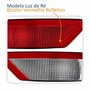 Par Refletor Parachoque Traseiro Ford Focus 2007 Até 2013 Com Luz de Ré