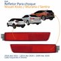 Par Refletor Parachoque Traseiro Nissan Kicks 2016 Até 2021 Murano 2014 Até 2020 Sentra 2009 Até 2020