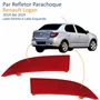 Par Refletor Parachoque Traseiro Renault Logan 2014 Até 2019