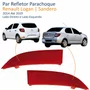 Par Refletor Parachoque Traseiro Renault Logan Sandero 2014 Até 2019