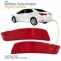 Par Refletor Parachoque Traseiro Toyota Corolla 2015 2016 2017 2018 2019