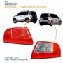 Par Refletor Traseiro Parachoque Citroen C3 Aircross Picasso 2011 Até 2015 Vermelho Cristal
