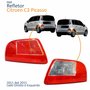 Par Refletor Traseiro Parachoque Citroen C3 Picasso 2011 Até 2015 Vermelho Cristal