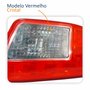 Par Refletor Traseiro Parachoque Citroen C3 Picasso 2011 Até 2015 Vermelho Cristal