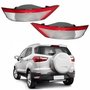 Par Refletor Traseiro Parachoque Ford Ecosport 2013 2014 2015 2016 Com Luz De Ré