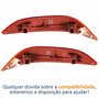 Par Refletor Traseiro Parachoque Honda City 2014 2015 2016 2017