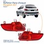 Par Refletor Traseiro Parachoque Peugeot 207 Hatch 2008 Até 2013