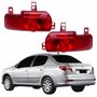 Par Refletor Traseiro Parachoque Peugeot 207 Sedan 2008 Até 2013