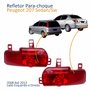 Par Refletor Traseiro Parachoque Peugeot 207 Sedan Sw 2008 Até 2013