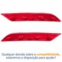 Par Refletor Parachoque Traseiro Vw Gol G7 2016 2017 2018