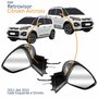 Par Retrovisor Citroen Aircross 2011 2012 2013 2014 2015 Elétrico Capa Cromada Com Sensor De Temperatura