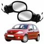 Par Retrovisor Citroen C3 2003 Até 2011 Elétrico Com Capa Lisa