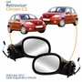 Par Retrovisor Citroen C3 2003 Até 2011 Elétrico Com Capa Lisa