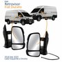 Par Retrovisor Fiat Ducato 2018 Até 2025 Manual Com Pisca Braço Curto