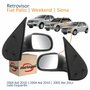 Par Retrovisor Fiat Palio Weekend 2004 Até 2010 Siena 2005 Até 2012 4 Portas Sem Controle