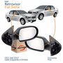 Par Retrovisor Fiat Siena Economy Fire 2011 Até 2017 4 Portas Sem Controle Original