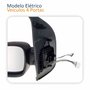 Par Retrovisor Fiat Uno Vivace 2015 Até 2019 4 Portas Elétrico Com Pisca Original