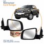 Par Retrovisor Ford Ranger 2012 Até 2023 Elétrico Com Capa Cromada Original