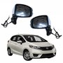 Par Retrovisor Honda Fit 2014 Até 2021 Elétrico Com Pisca 5 Fios