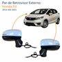 Par Retrovisor Honda Fit 2014 Até 2021 Elétrico Com Pisca 5 Fios
