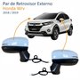 Par Retrovisor Honda Wrv 2018 2019 Elétrico Com Pisca 5 Fios