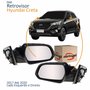 Par Retrovisor Hyundai Creta 2017 2018 2019 2020 Elétrico Com Pisca Original