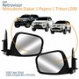 Par Retrovisor Mitsubishi Dakar Pajero Triton L200 2007 Até 2016 Elétrico Capa Cromada Par Retrovisor Mitsubishi Dakar Pajero Triton L200 2007 Até 2016 Elétrico Capa Cromada
