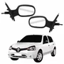 Par Retrovisor Renault Clio 2003 Até 2012 Com Controle Capa Texturizada