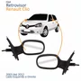 Par Retrovisor Renault Clio 2003 Até 2012 Com Controle Capa Texturizada
