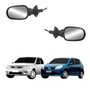 Par Retrovisor Renault Logan Sandero 2006 2007 2008 Texturizado Com Controle