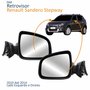 Par Retrovisor Renault Sandero Stepway 2010 2011 2012 2013 2014 Elétrico