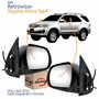 Par Retrovisor Toyota Hilux Sw4 2012 Até 2015 Elétrico Com Pisca Cromado Original