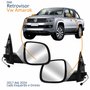 Par Retrovisor Vw Amarok 2017 Até 2024 Elétrico Cromado Com Aquecimento Capa Primer