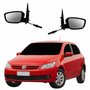 Par Retrovisor Vw Gol G5 2008 2009 2010 2011 Com Controle Texturizado