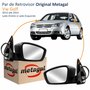 Par de Retrovisor Vw Golf 2012 2013 2014 Original Metagal Elétrico Com Pisca