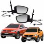 Par Retrovisor Vw Saveiro Cross G5 2010 Até 2013 G6 2013 Até 2016 Com Controle Com Pisca Original