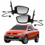 Par Retrovisor Vw Saveiro Cross G6 2013 Até 2016 Com Controle Com Pisca Original