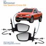 Par Retrovisor Vw Saveiro Cross G6 2013 Até 2016 Com Controle Com Pisca Original
